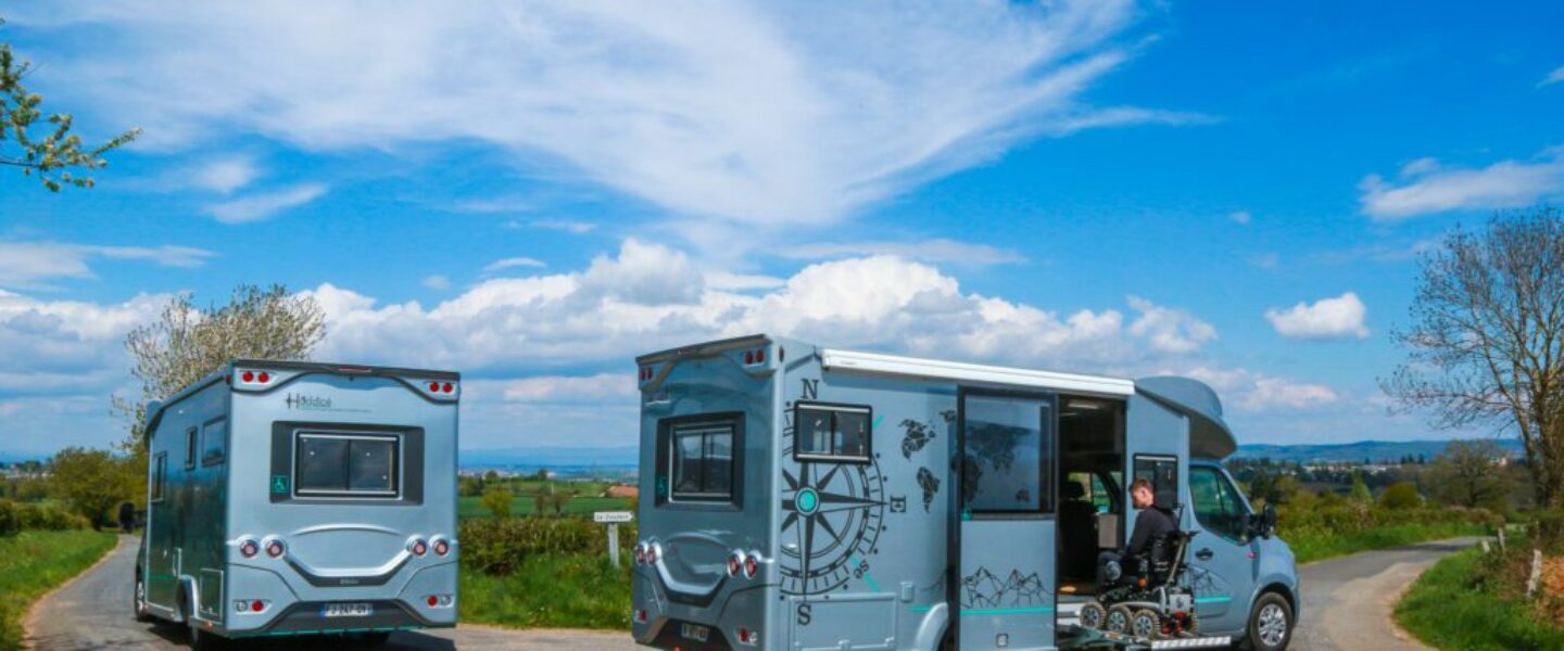 Camping-car aménagé pour personne handicapée